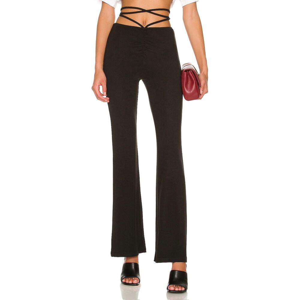 Superdown Regan Tie Strap Pants – Black, Size M, Excellent Condition